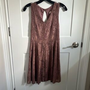 Altar’d State Mauve Lace Dress Size Small